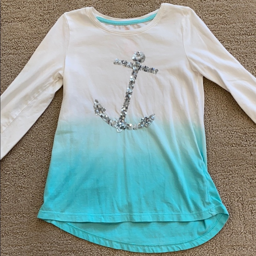 It is a anchor tie-dye shirt for girls size 7/8.